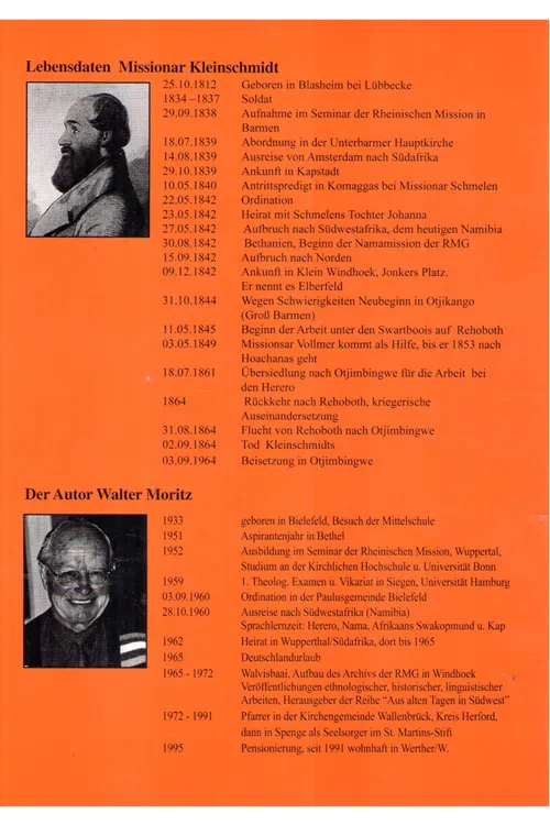 Aus alten Tagen in Südwest Heft 18: Jonker Afrikaner und Missionar Kleinschmidt Back